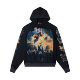 GODSPEED PRESIDENT GRAPHIC PULLOVER HOODIE WASHED BLACK