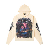 GODSPEED BMX RIDER STORM CITY PULLOVER HOODIE CREAM OFF‑WHITE