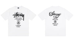 STUSSY World Tour Logo T-Shirt White