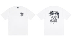 STUSSY Tough Gear Graphic T-Shirt – White