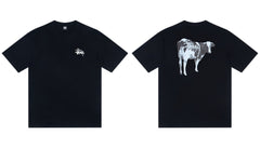 STUSSY Cow Graphic T-Shirt