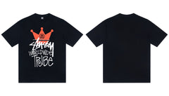 STUSSY Worldwide Tribe Crown Graphic T-Shirt