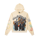 GODSPEED USA BASKETBALL SKELETON PULLOVER HOODIE CREAM OFF‑WHITE