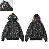 BAPE Shark Galaxy Camo Full Zip Hoodie