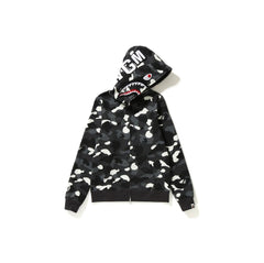 BAPE Shark Black Camo Full Zip Hoodie