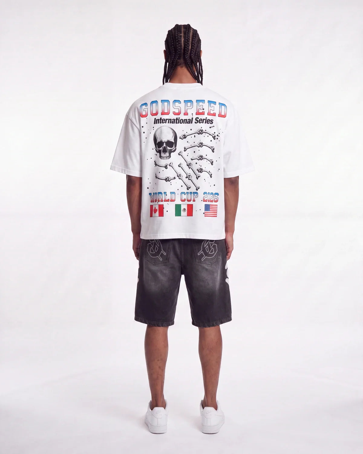 Godspeed Planet Futbol Tee White