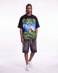 Godspeed Green Reaper Tee Black
