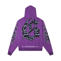 GODSPEED BMX RIDER STORM CITY PULLOVER HOODIE WASHED PURPLE