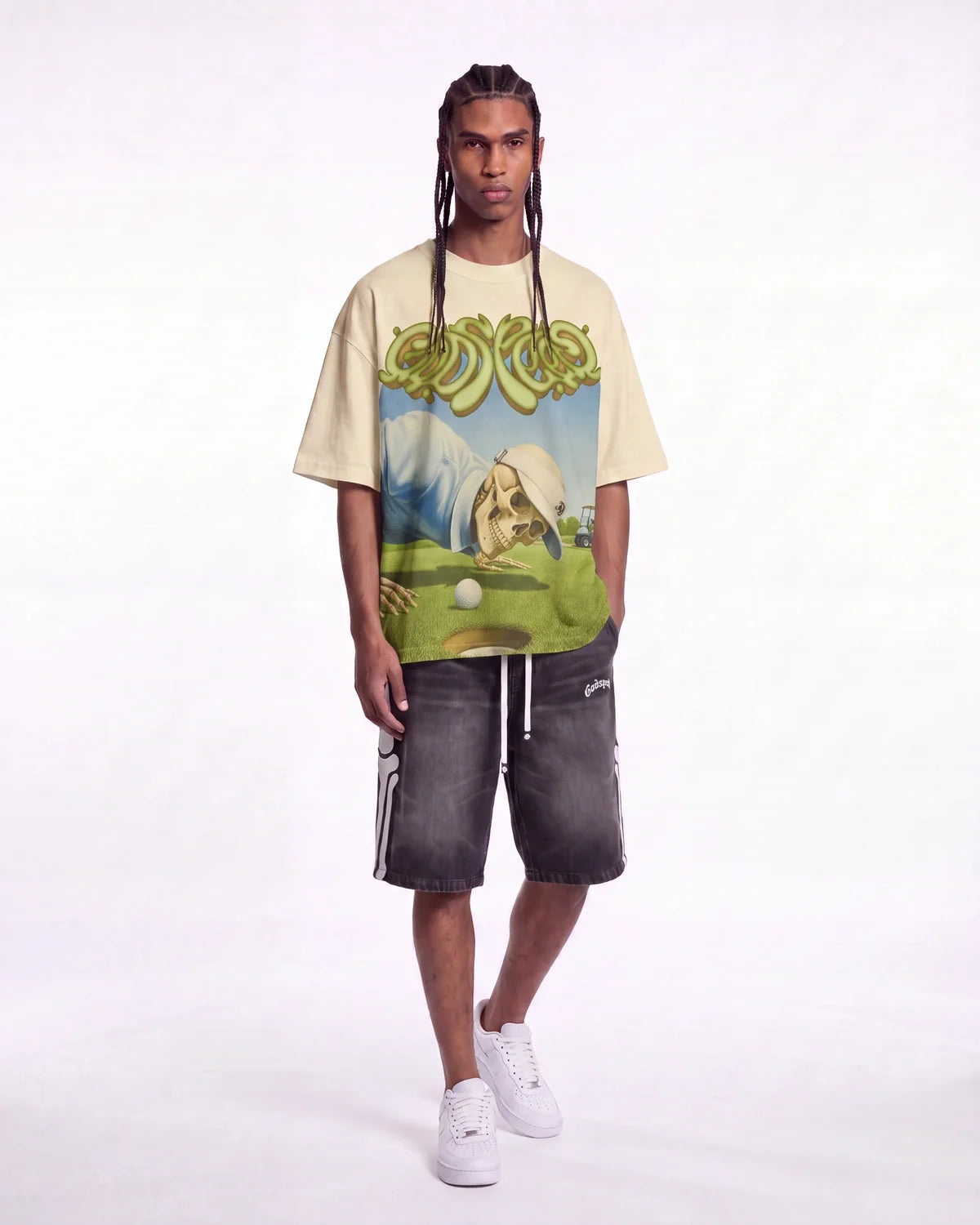Godspeed Green Reaper Tee Bone