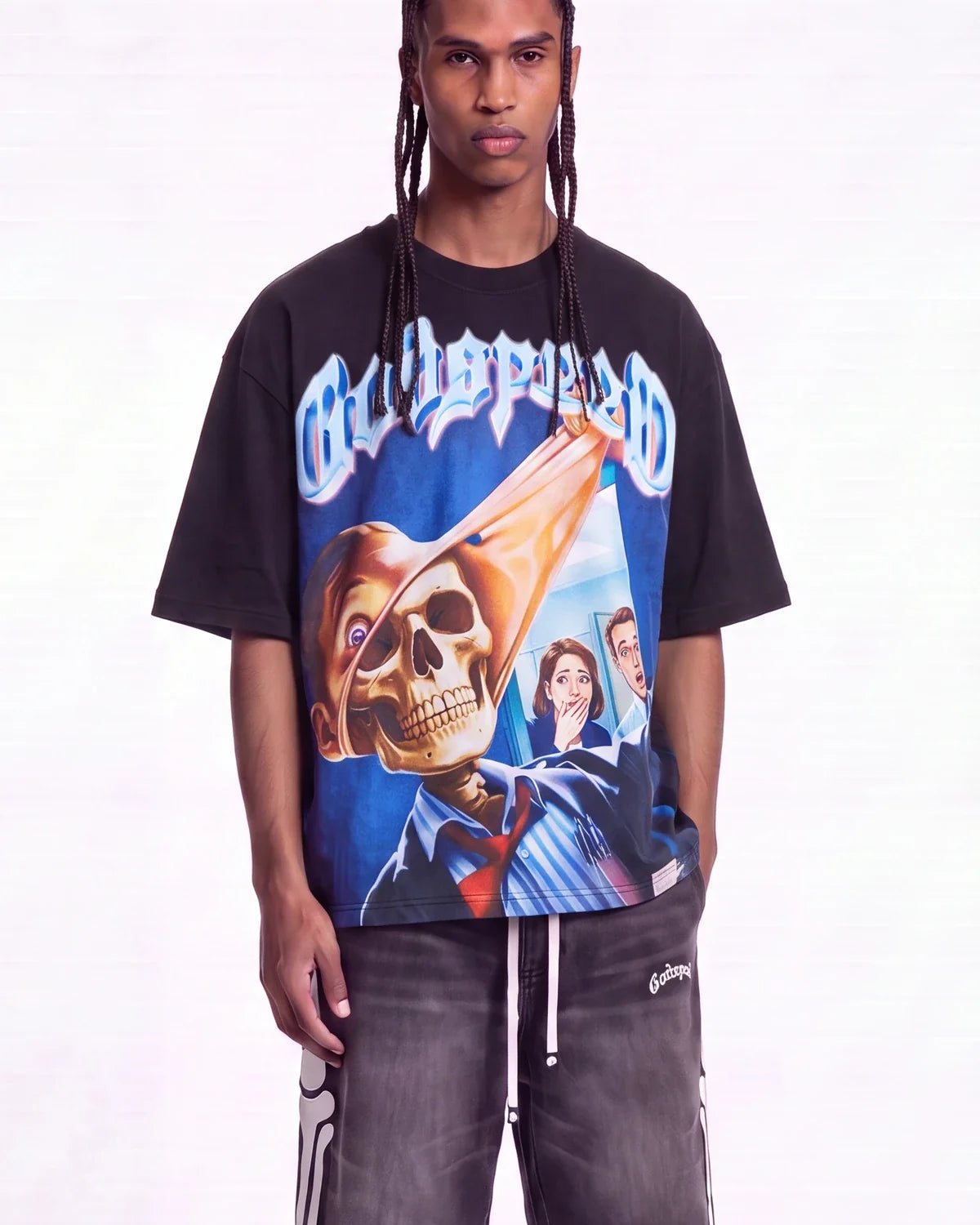 Godspeed Mask Off Tee Black Wash
