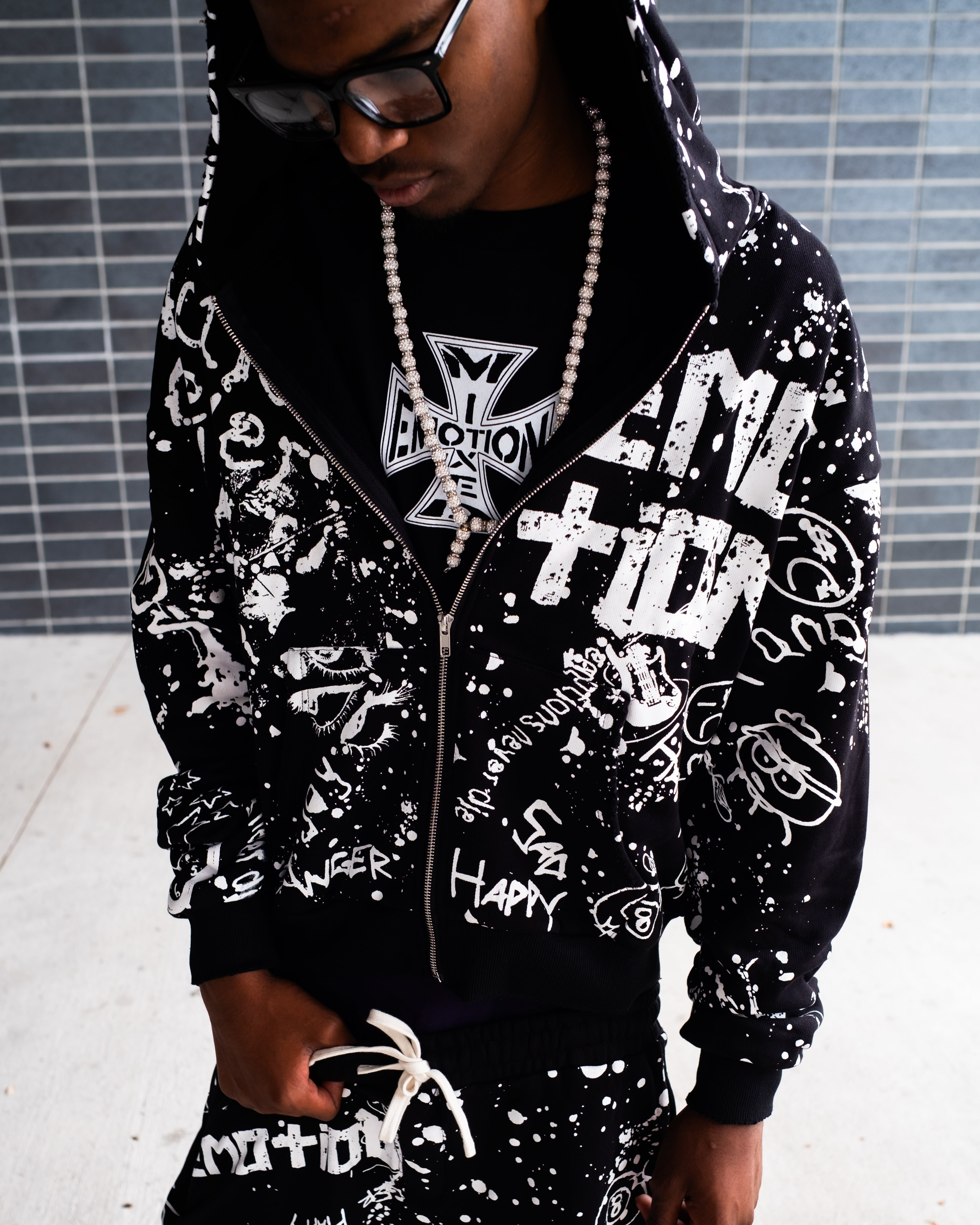 Black “Graffiti” Hoodie