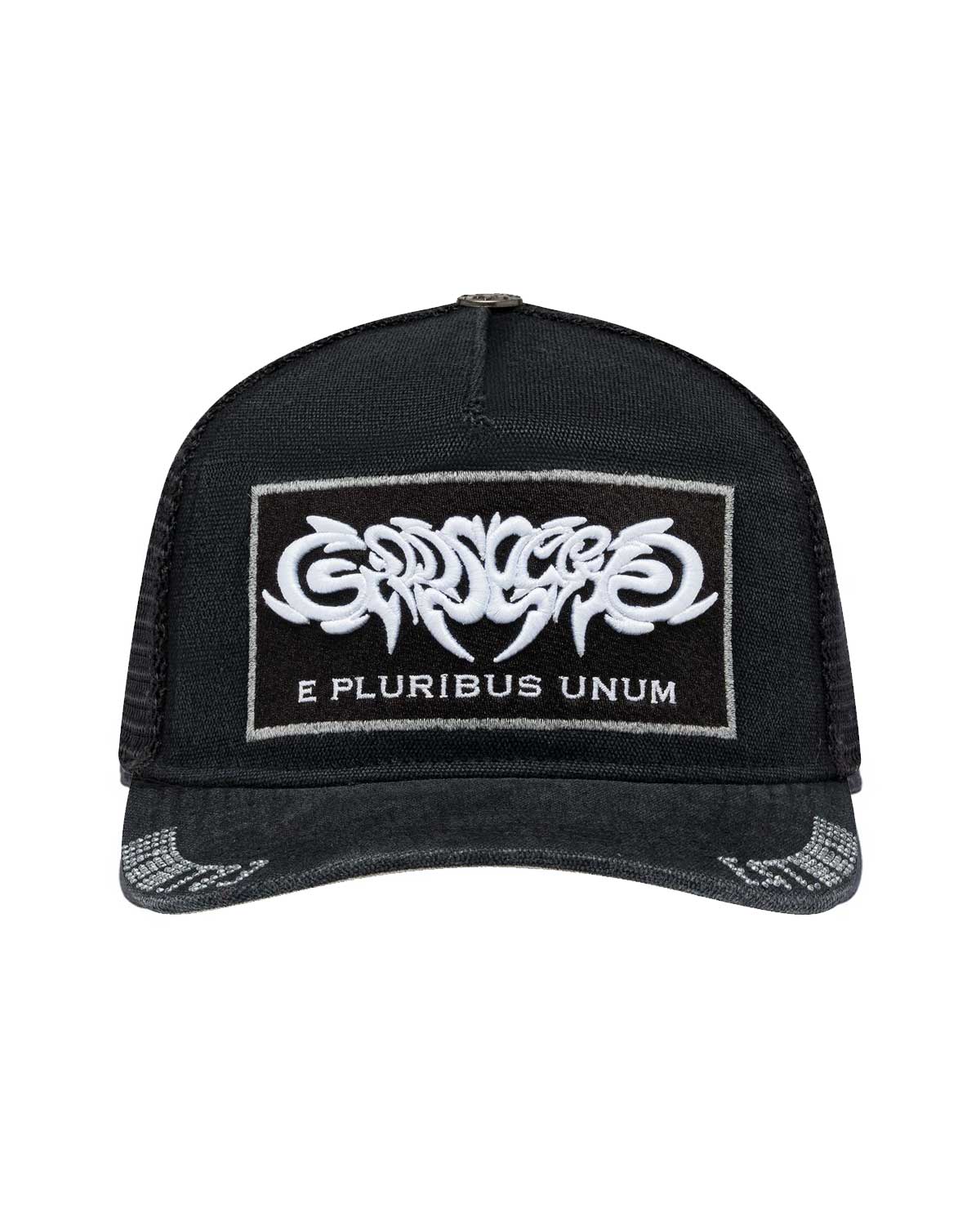 Godspeed E Pluribus Trucker Hat Black/White