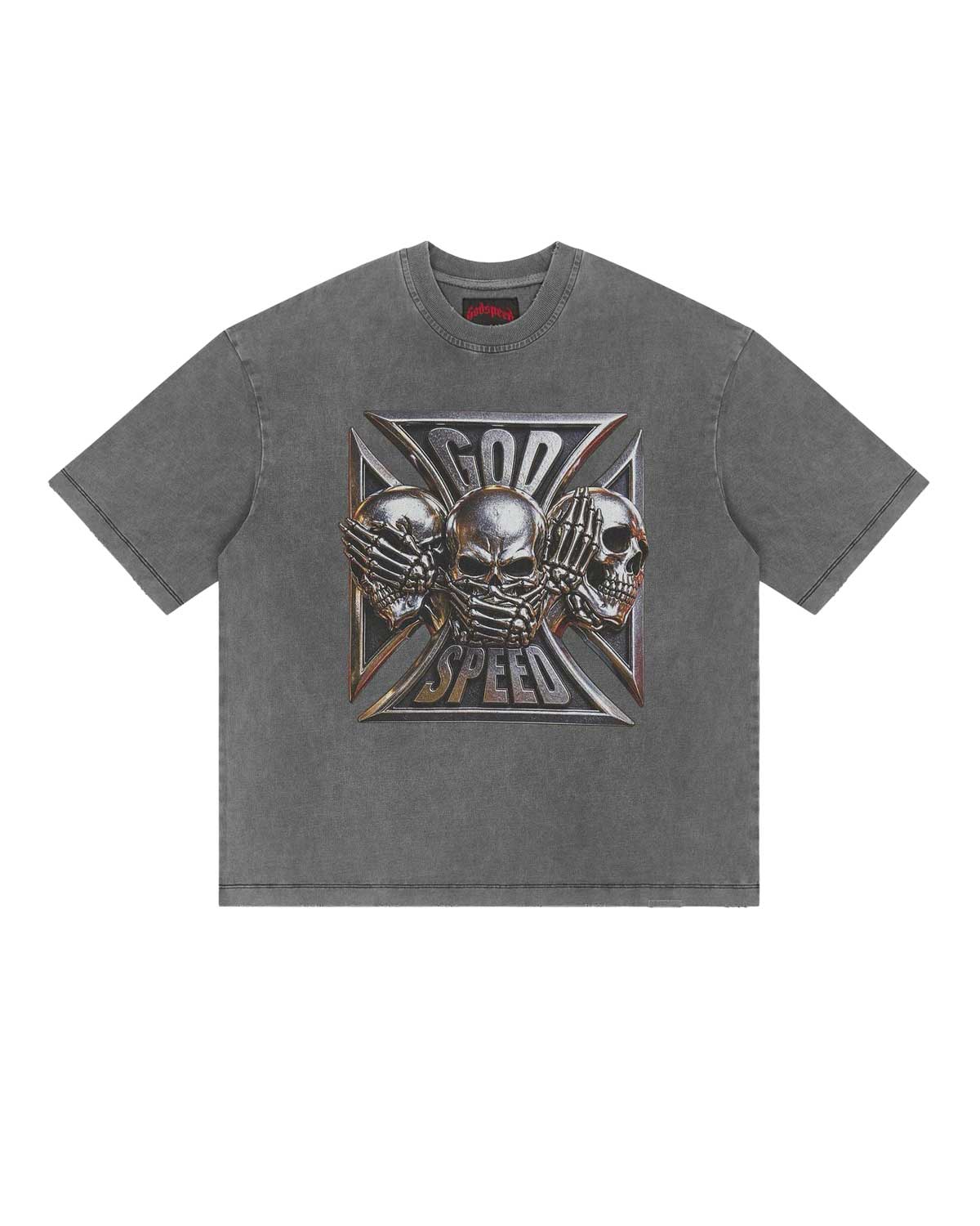 Godspeed Omerta Tee Ash Grey