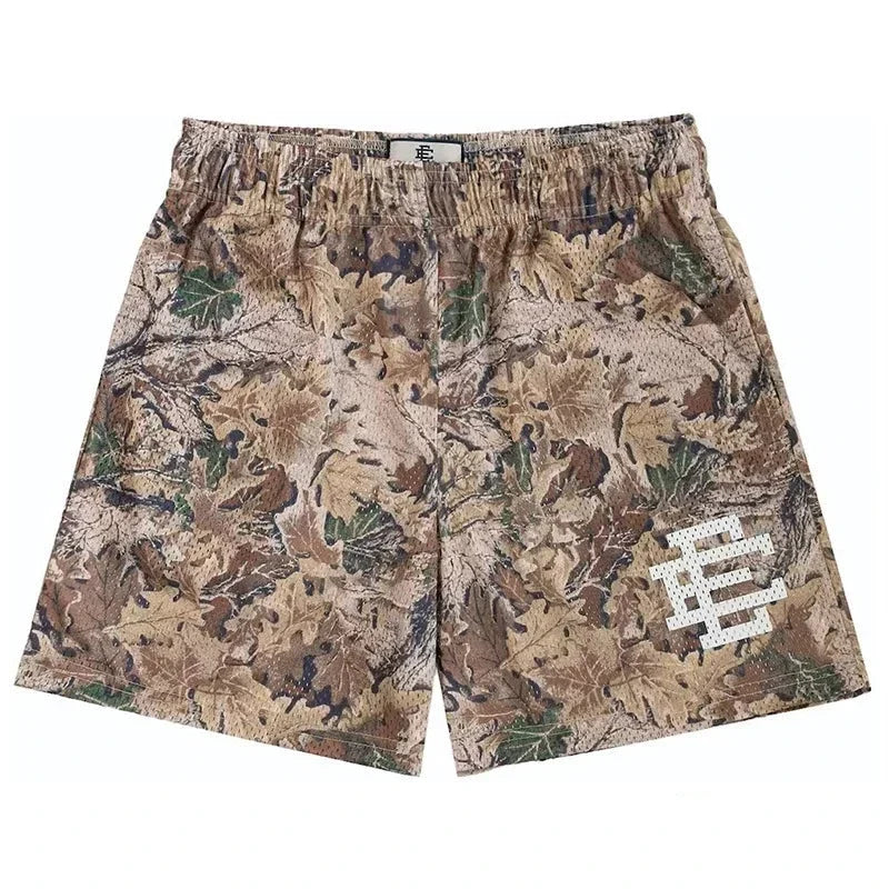 Eric Emanuel Oak Leaf Camo Mesh Shorts