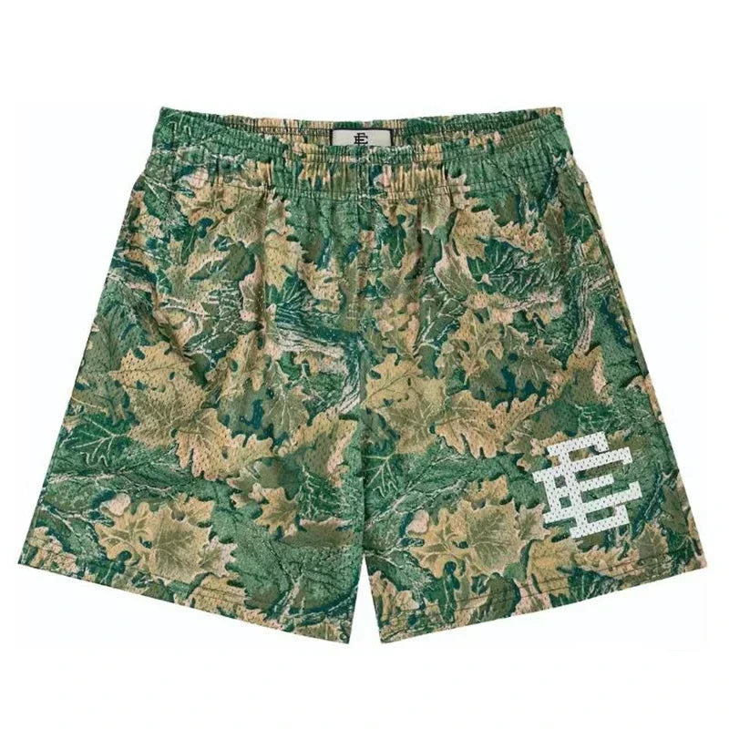 Eric Emanuel Leaf Camo Mesh Shorts