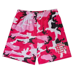 Eric Emanuel Pink Camo Mesh Shorts