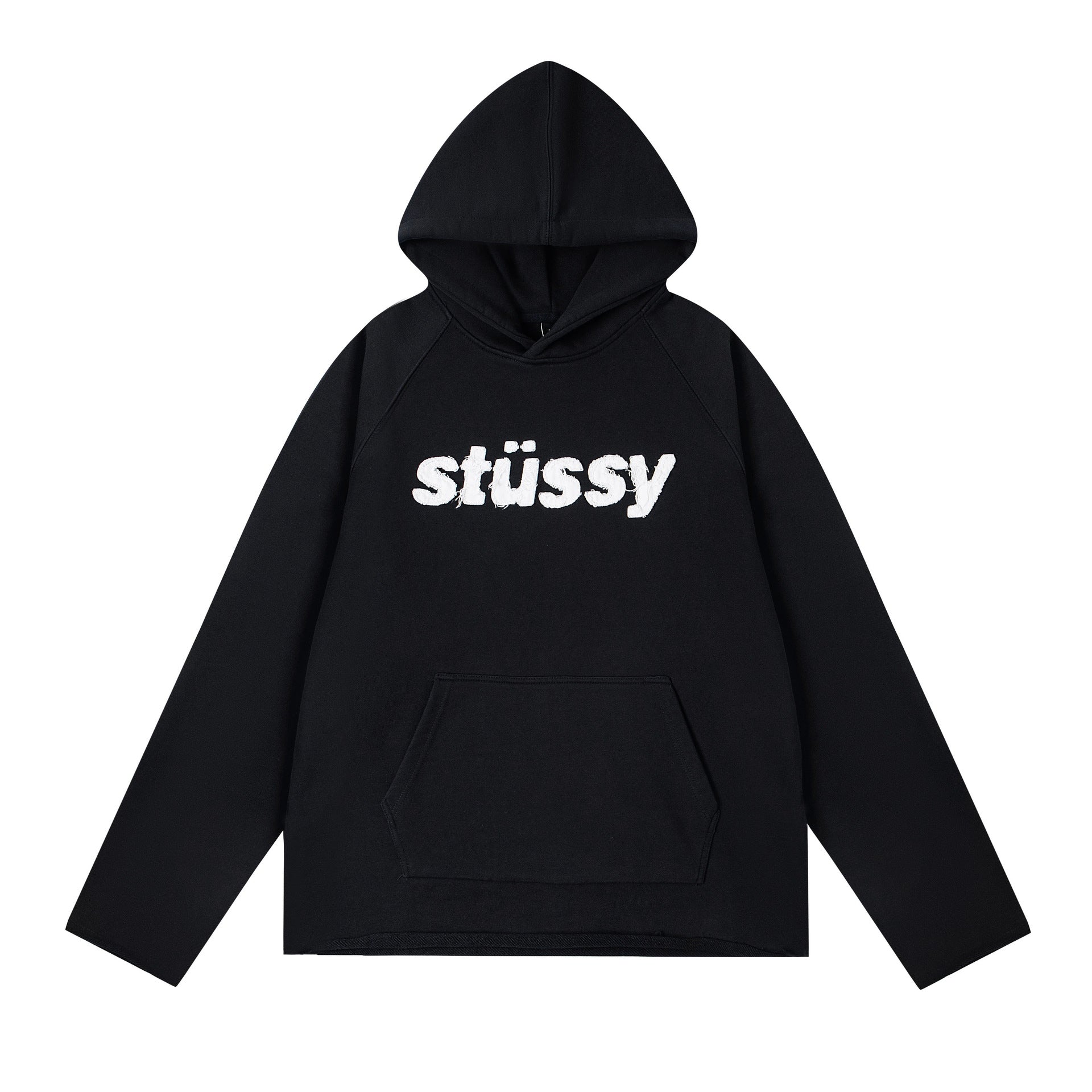 STUSSY Basic Logo Hoodie – Black