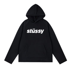 STUSSY Basic Logo Hoodie – Black