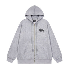 STUSSY Classic Logo Black Pullover Hoodie