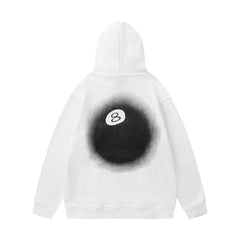 STUSSY 8 Ball Graphic Hoodie White