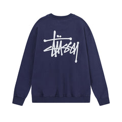 STUSSY Basic Logo Crewneck Sweatshirt Navy