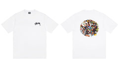 STUSSY Skull Graphic White T-Shirt