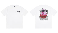 STUSSY Crystal Graphic White T-Shirt
