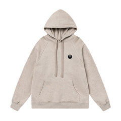 STUSSY 8 Ball Logo Hoodie Beige