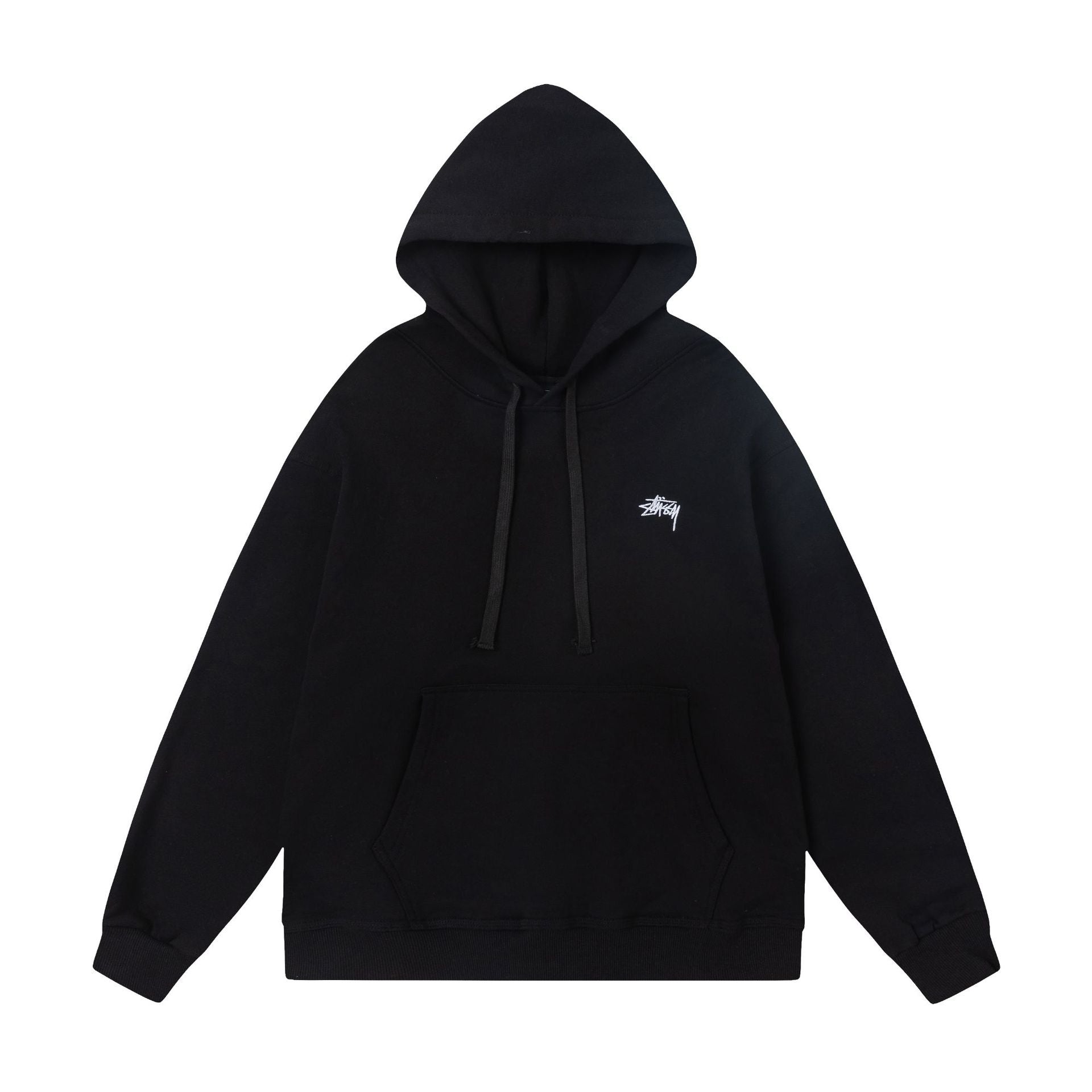 STUSSY Small Logo Pullover Hoodie Black