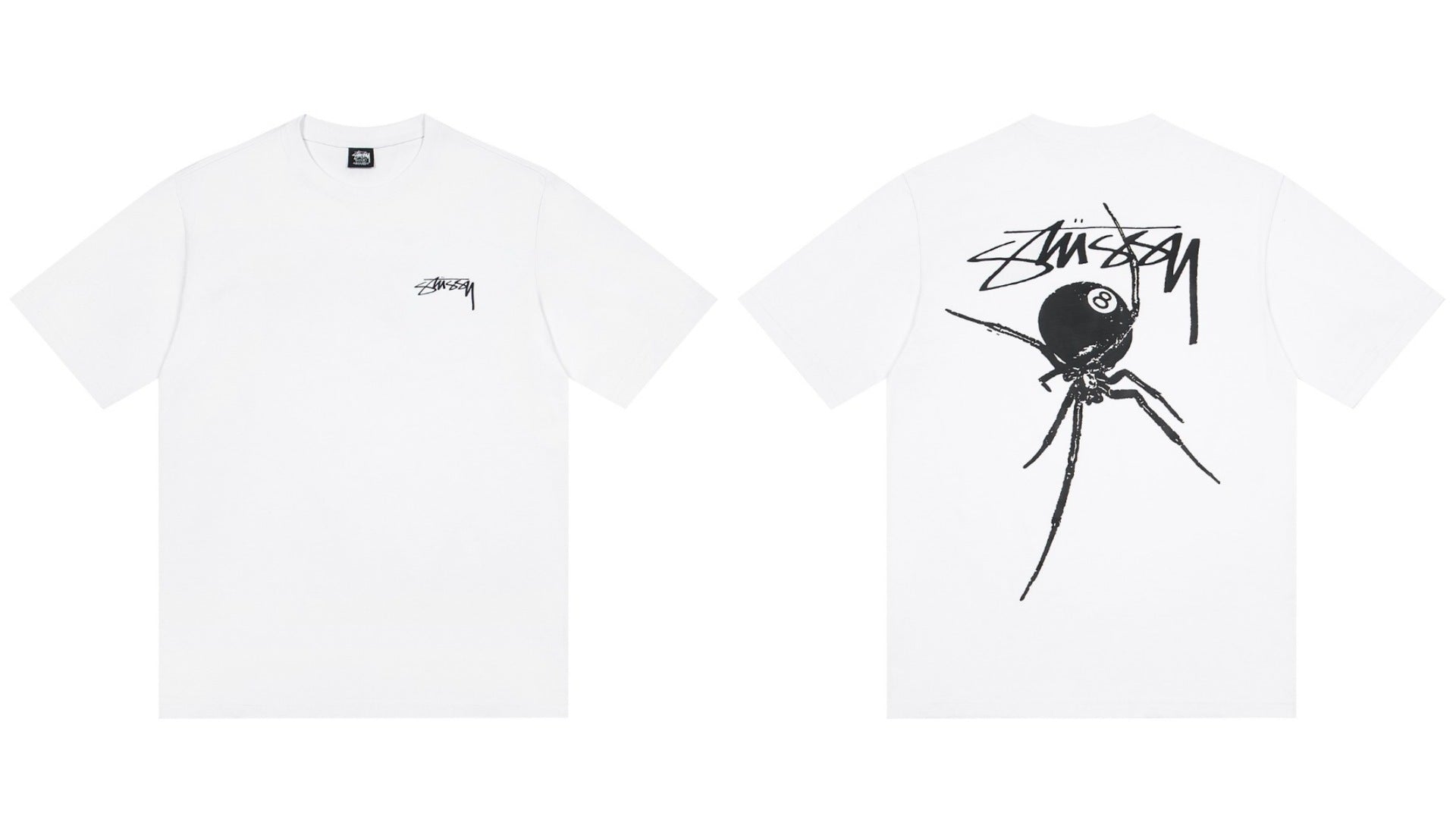 STUSSY Dice Spider Graphic T-Shirt