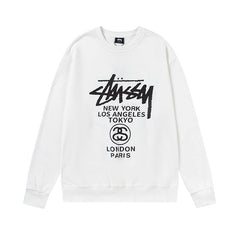STUSSY Global Cities Logo Crewneck
