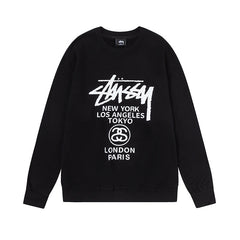 STUSSY 8 Ball Back Graphic Zip Hoodie