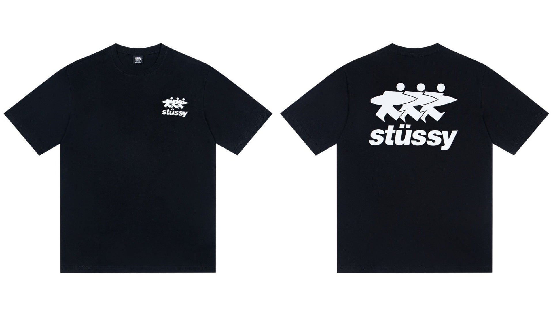 STUSSY Stock Link T-Shirt – Black