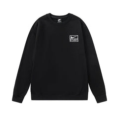 STUSSY Nike Logo Black Crewneck Sweatshirt