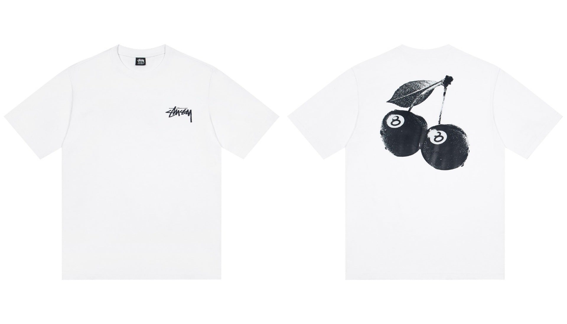 STUSSY 8 Ball Cherry Graphic T-Shirt