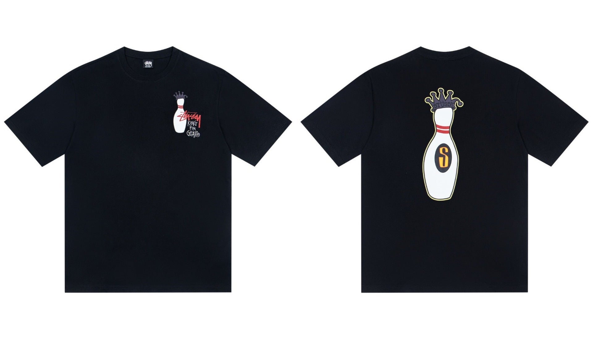 STUSSY Bowling Pin Graphic T-Shirt