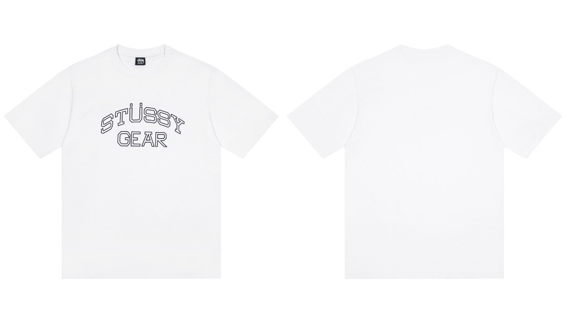 STUSSY Gear Graphic T-Shirt – White