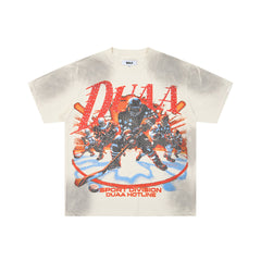 DUAA SPORT DIVISION HOCKEY RHINESTONE VINTAGE WASH T‑SHIRT
