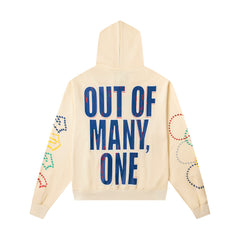 GODSPEED USA BASKETBALL SKELETON PULLOVER HOODIE CREAM OFF‑WHITE